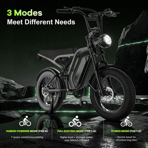 HIEHA® All-Terrain 1500W Electric Bike