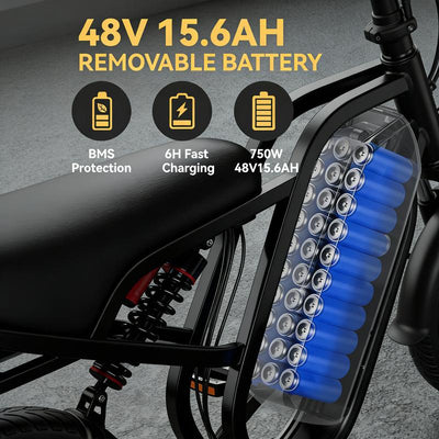 HIEHA® All-Terrain 1500W Electric Bike