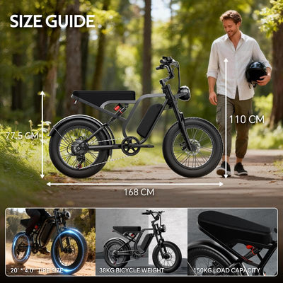 HIEHA® All-Terrain 1500W Electric Bike
