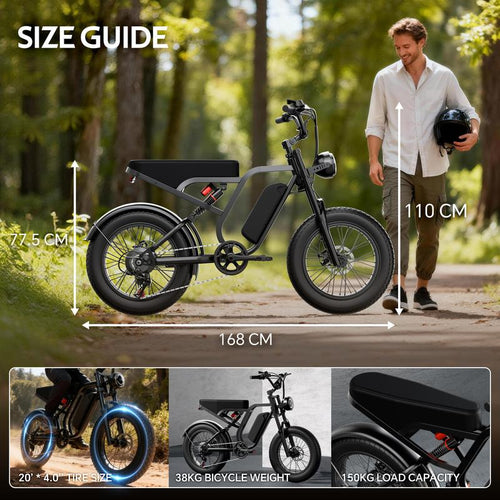 HIEHA® All-Terrain 1500W Electric Bike